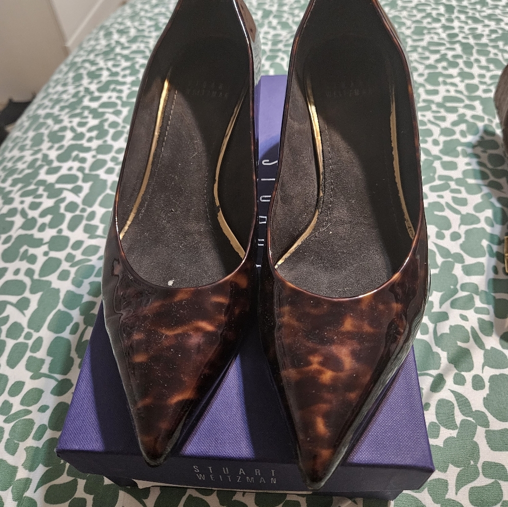 Stuart Weitzman Black Guipure Lace Women Shoes